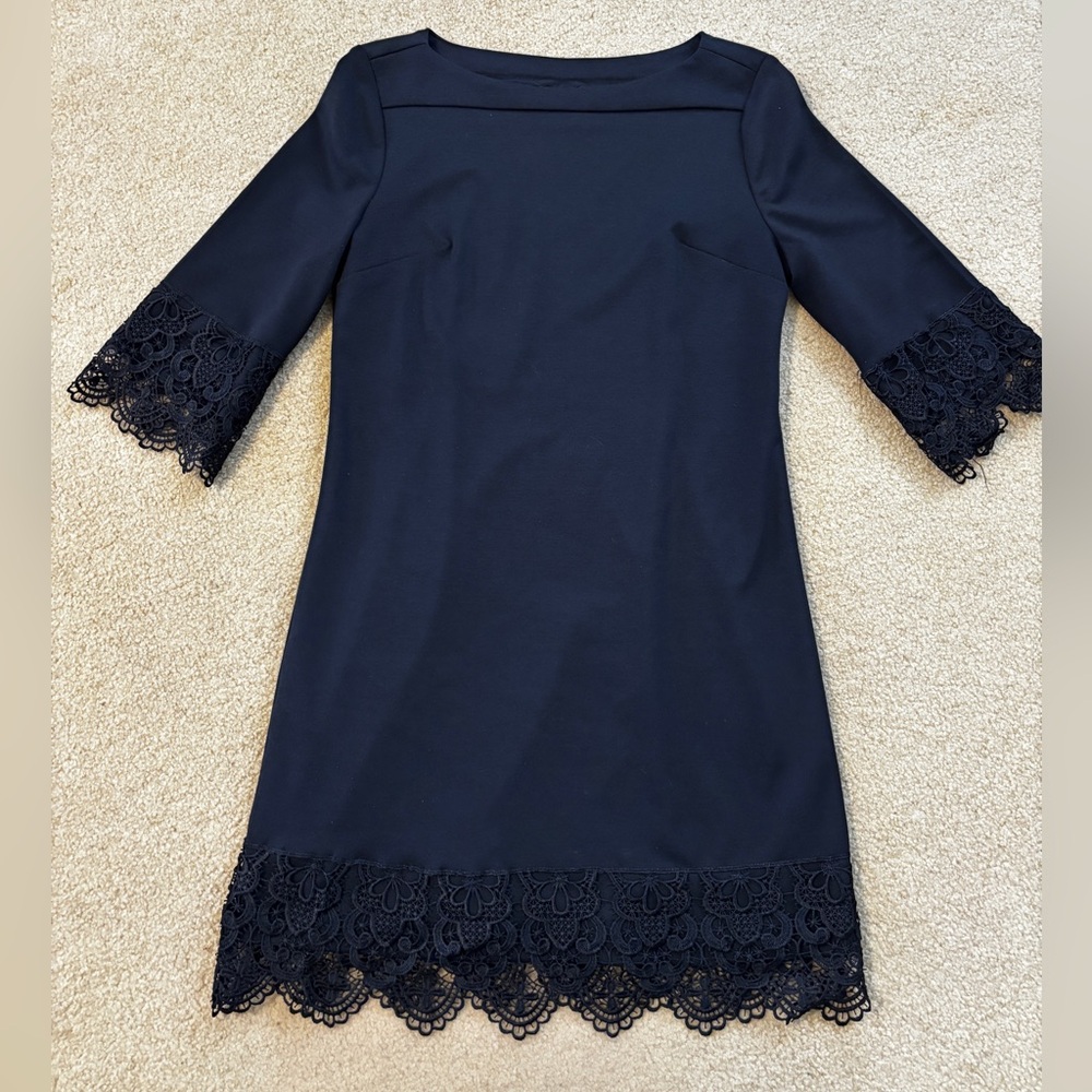 ECI Navy Dress Size 8